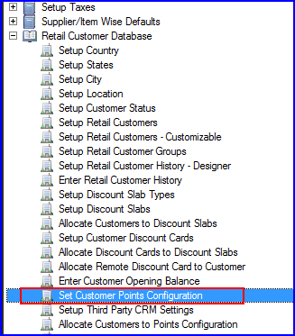 Set Customer Points Configuration